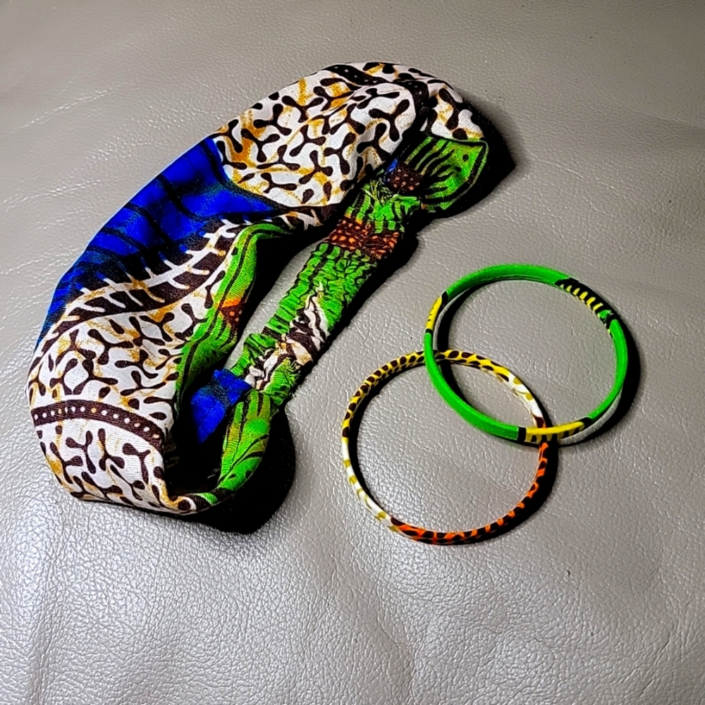 Small Headband and Bracelet set made in Ghana Africa
